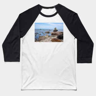 Rock Cairn, Lake Huron, Presque Isle, Michigan Baseball T-Shirt